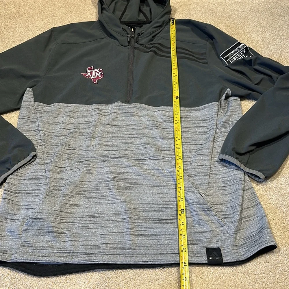 ADIDAS Texas A&M Football Hooded Windbreaker - Picture 5 of 7